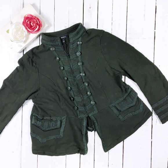 torrid Jackets & Blazers - Torrid Military Style Zip Up Jacket with Buttons